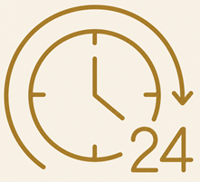 24時間以内にご返信